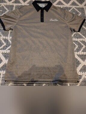 Bogey Boys Gold/Black Short-Sleeve Polo